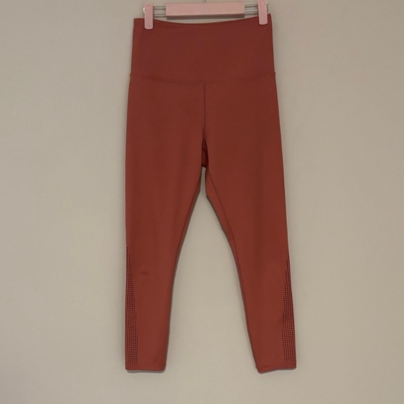 ZYIA Pants - Zyia high waist 7/8 perforated leggings size medium